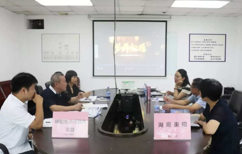 深圳分公司陪同政府園區對接考察精密電子元器件投資選址項目方,加快推進項目落地進程